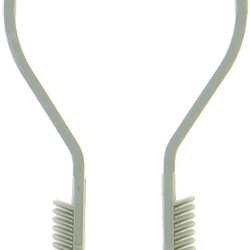 Tassello fissacavo rapido PA 6,6 grigio Ø13-28 mm per tubi e cavi cemento calcestruzzo mattoni (50 pezzi)