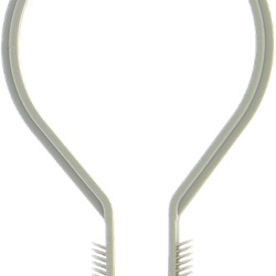 Tassello-fissacavo PA 6,6 grigio Ø28-40 mm per tubi rigidi e cavi, installazione rapida senza attrezzi, per cemento calcestruzzo mattoni (25 pezzi)