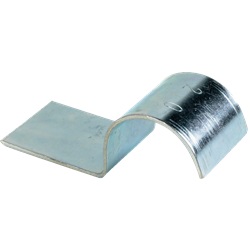 Graffetta di fissaggio piena rinforzata 1 staffa Ø 16 mm in acciaio zincato (x 100)