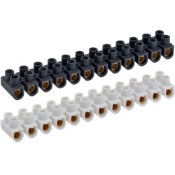 Morsettiera Mammut 25 mm² 12 Poli Nera Polipropilene Collegamento Elettrico