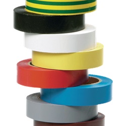 Nastro isolante multicolore 15 mm x 10 m PVC autoestinguibile per installazioni elettriche set 8 pezzi