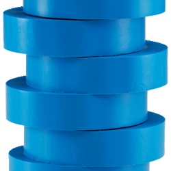 Nastro isolante elettrico blu 15 mm x 0,15 mm x 10 m set 8 pezzi PVC autoestinguente resistente acidi e alcali