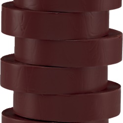 Nastro isolante marrone 15 mm x 10 m autoestinguente PVC per impianti elettrici set 8 pezzi