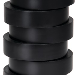 Nastro isolante nero 19mm x 20m PVC ritardante fiamma per impianti elettrici professionali