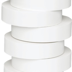 Nastro isolante elettrico bianco 19mm x 20m PVC ritardante fiamma resistente acidi e alcali
