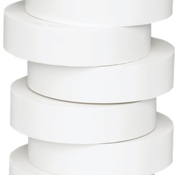 Nastro isolante elettrico bianco 19mm x 20m PVC ritardante fiamma resistente acidi e alcali
