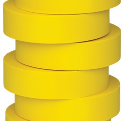 NASTRI GIALLI 19MM X 20M X 0,15MM