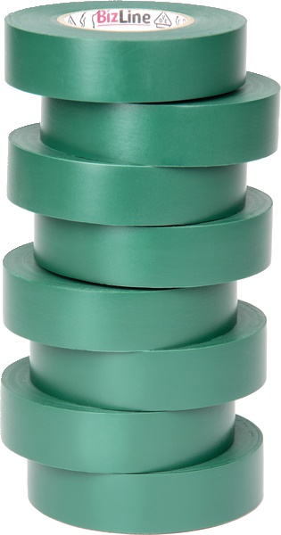 Nastro isolante elettrico verde 19mm x 20m PVC ritardante fiamma autoestinguibile resistente acidi e alcali