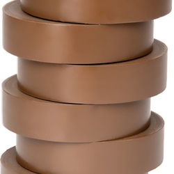 Nastro isolante elettrico marrone 19 mm x 20 m PVC autoestinguente resistente acidi e alcali confezione 8 rotoli