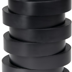 Nastro isolante nero 33 mm x 20 m x 0,15 mm PVC autoestinguibile per componenti elettrici