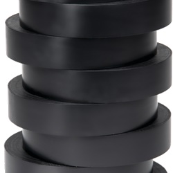Nastro isolante nero 33 mm x 20 m x 0,15 mm PVC autoestinguibile per componenti elettrici