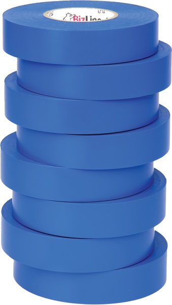 Nastro isolante elettrico blu 33 m x 19 mm PVC ritardante fiamma per protezione e identificazione impianti elettrici