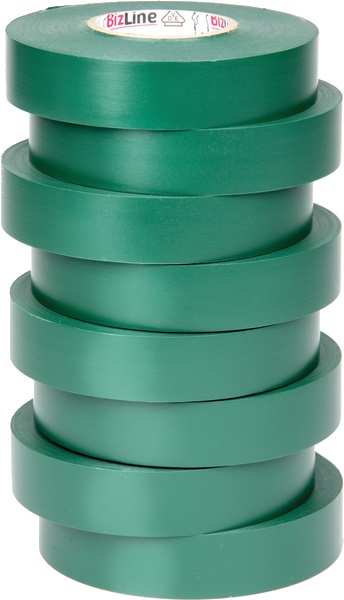 Nastro isolante elettrico verde 19mmx33m PVC autoestinguibile senza piombo per protezione e identificazione componenti