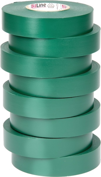 Nastro isolante elettrico verde 19mmx33m PVC autoestinguibile senza piombo per protezione e identificazione componenti