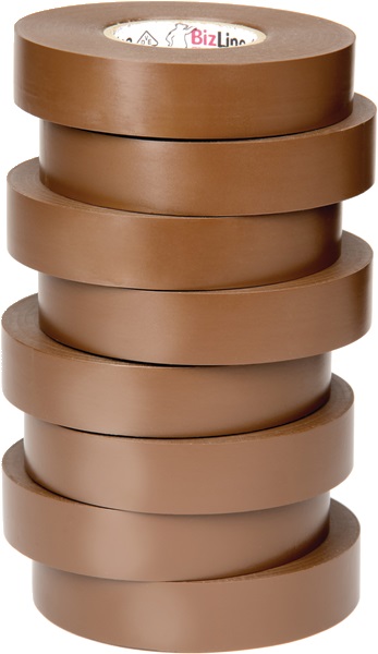 Nastro isolante elettrico marrone 19mmx33m PVC autoestinguibile per protezione componenti