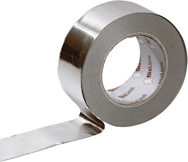 Nastro alluminio 50 mm x 50 m strappabile a mano per giunti tubi zincati resistente calore umidità
