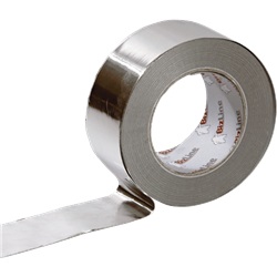 Nastro alluminio 50 mm x 50 m strappabile a mano per giunti tubi zincati resistente calore umidità
