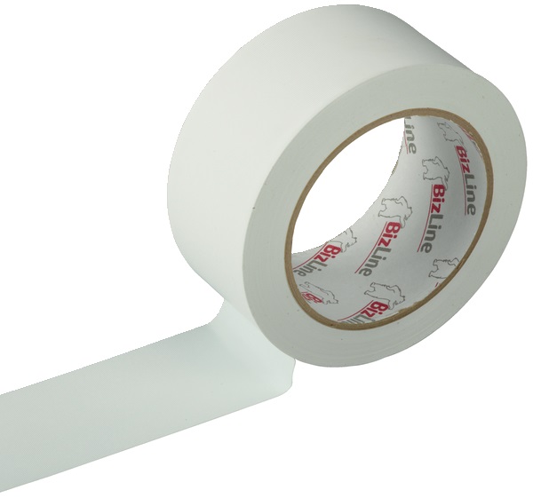 Nastro vinilico multiuso 50mm x 33m bianco PVC goffrato resistente acqua uso interno esterno strappabile mano