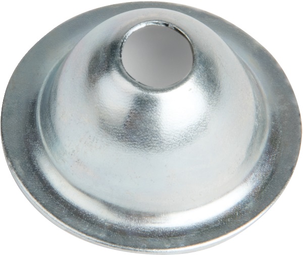 Scatola 100 Rosette Coniche Acciaio Zincato Ø32mm Montaggio Rapido Impianti Elettrici