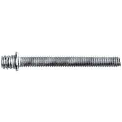 Scatola piedini a vite metallo zincato Ø6x50 mm filettatura 7x150 mm (100 pezzi) ideale fissaggio collari e prolunghe