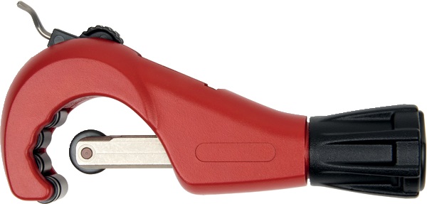 Tagliatubi rame 3-45 mm con ghiera sostituibile 4 rulli e sbavatrice estraibile per installazioni precise