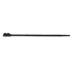 Fascetta stringicavo PA 6,6 doppia testina 260x9 mm nera resistente agenti chimici uso interno esterno confezione 100 pezzi