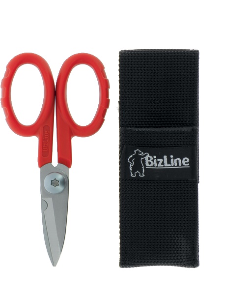 Forbici elettricista lama seghettata acciaio inox 22 mm² manico bimateriale nylon fibra vetro con custodia rigida
