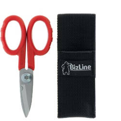 Forbici elettricista lama seghettata acciaio inox 22 mm² manico bimateriale nylon fibra vetro con custodia rigida