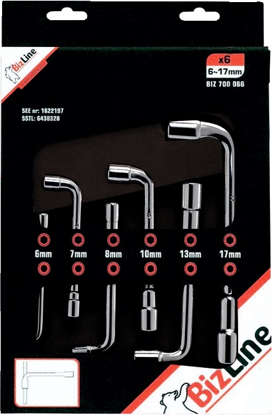 Set chiavi pipa aperte 12 sezioni 6-17 mm acciaio cromo vanadio per elettricisti