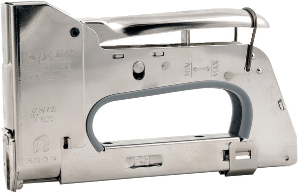 Graffatrice manuale cavi tondi Ø 6 mm con doppia regolazione pressione per installazioni elettriche rapide e precise