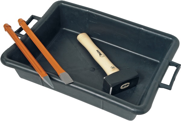 Kit muratore completo 1,5 kg mazzetta scalpello broccia trogolo edilizia