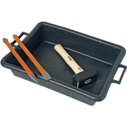 Kit muratore completo 1,5 kg mazzetta scalpello broccia trogolo edilizia