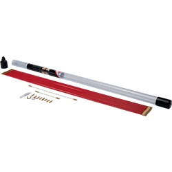 Aste tiracavi 12 pezzi 1 metro diametro 5 mm rosso per installazioni elettriche