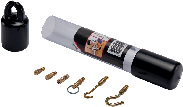 Kit 6 accessori aste tiracavo inserti adattatori ganci per installazione elettrica