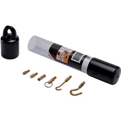 Kit 6 accessori aste tiracavo inserti adattatori ganci per installazione elettrica