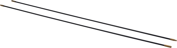 Kit 2 aste tiracavo 1 m Ø 6 mm nere per passaggio cavi in controsoffitti e intercapedini