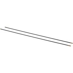 Kit 2 aste tiracavo 1 m Ø 6 mm nere per passaggio cavi in controsoffitti e intercapedini