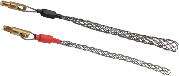 Kit 2 calze tiracavo acciaio inox Ø 6-15 mm con inserti filettati per installazione elettrica
