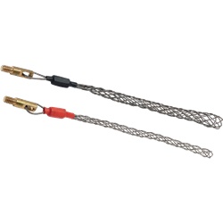 Kit 2 calze tiracavo acciaio inox Ø 6-15 mm con inserti filettati per installazione elettrica