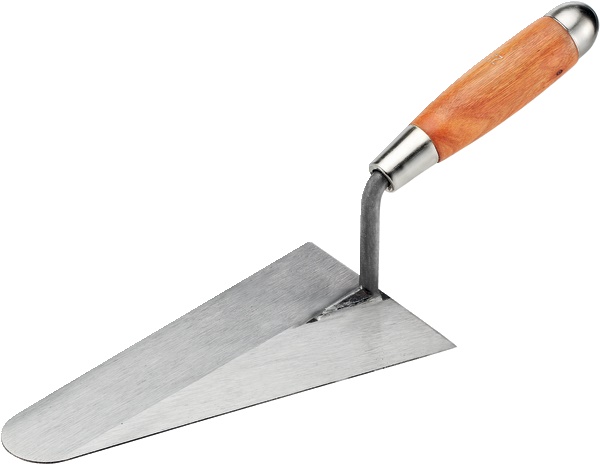 Cazzuola rotonda 22 cm ergonomica resistente precisione lavori elettrici e posa
