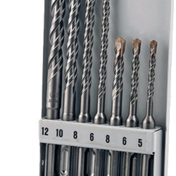 Set 7 punte calcestruzzo SDS-Plus multi-diametro 5-12 mm alta durata professionale