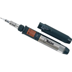 Saldatore a gas 30-125 W con serbatoio 38 ml e funzione cannello per guaine termoretraibili, uso elettrico professionale e domestico