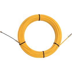 Sonda fibra vetro rigida Ø9mm 102m con testa guida flessibile e ruota scorrimento per installazione cablaggi elettrici