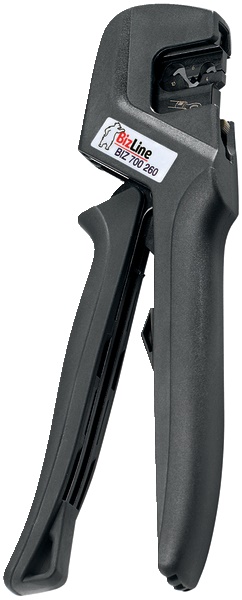 Pinza crimpatrice modulabile alta pressione 1000 kg per installatori elettrici durata 2000 cicli crimpaggio