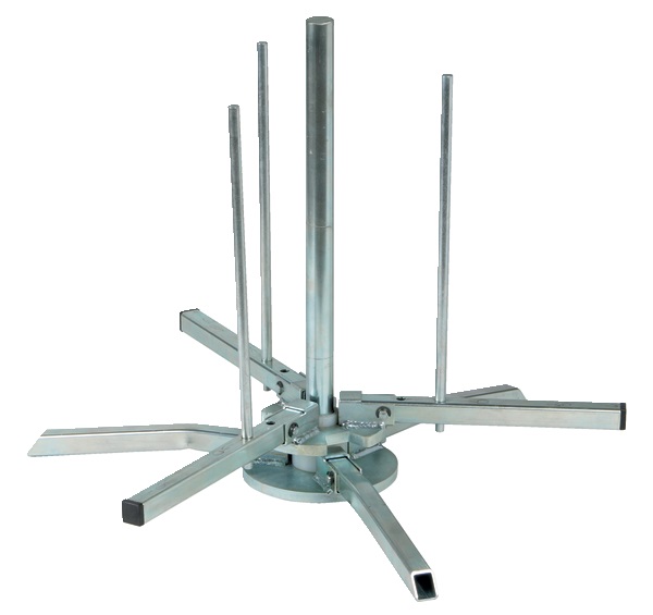 Svolgitore orizzontale cavi e guaine robusto 80 kg per installazioni elettriche ottimizzate