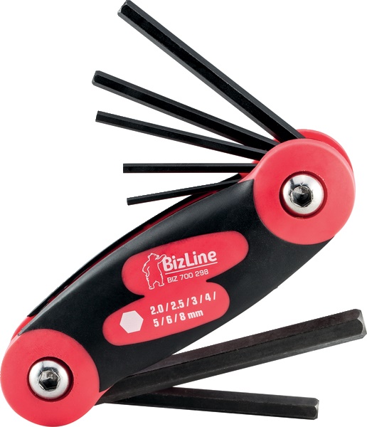 Set 7 chiavi brugola maschio esagonali supporto bimateriale comfort manutenzione elettrica