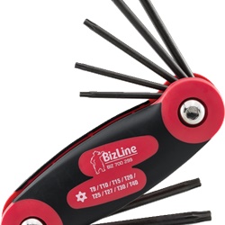 Set 8 chiavi Torx maschio RESISTorx supporto bimateriale comfort elettricista manutenzione