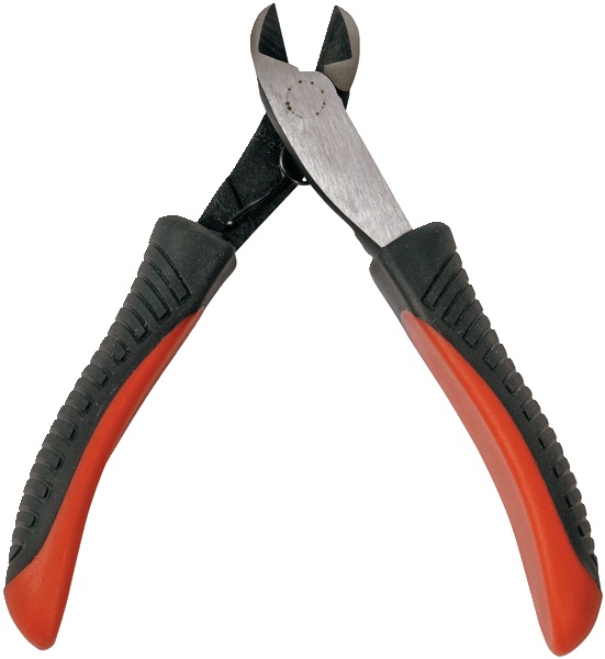 Pinza tagliente diagonale 115 mm manico bimateriale antiscivolo per elettronica e elettricisti