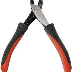 Pinza tagliente diagonale 115 mm manico bimateriale antiscivolo per elettronica e elettricisti