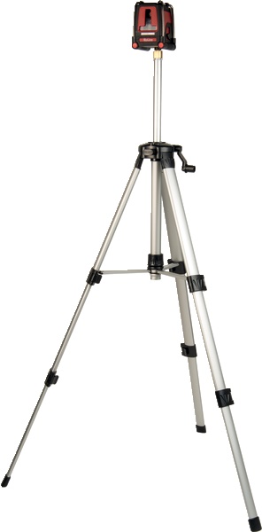 Cavalletto treppiede 120 cm filettatura 1/4 per livelli laser e telemetro edilizia